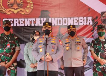 Cek ‘Vaksinasi Serentak Indonesia’ Kapolri Harapkan Laju Covid-19 Terkendali