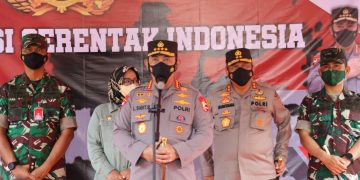 Cek ‘Vaksinasi Serentak Indonesia’ Kapolri Harapkan Laju Covid-19 Terkendali