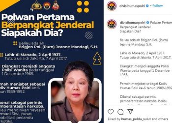 Jelang Konferensi Polwan Sedunia, Ternyata Ini Sosok Polwan Pertama Berpangkat Jenderal