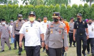 Kapolda Lampung Hadiri Apel Gelar Pasukan Kontijensi Aman Nusa II