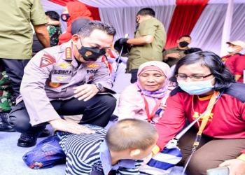 Kapolri Beri Dukungan Psikososial ke Anak Terdampak Covid-19