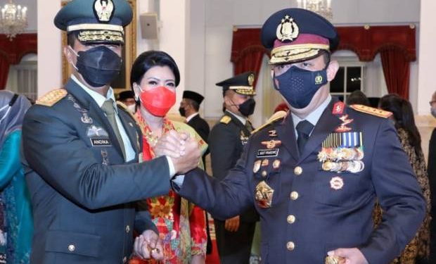 Ucapkan Selamat ke Jenderal Andika, Kapolri: Semoga Sinergitas TNI-Polri Makin Kuat