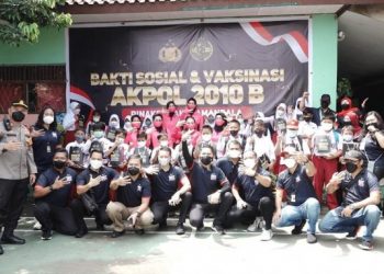 11 Tahun Mengabdi, Alumni Akpol 2010 Gelar Vaksinasi untuk Anak 6-11 Tahun dan Bagikan 1.000 Paket Bansos
