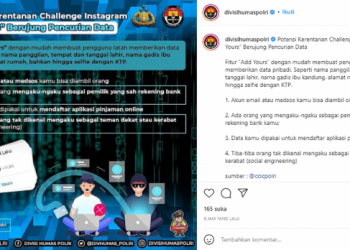Bermain Fitur Add Yours di Instagram, Divisi Humas Polri Ingatkan Jaga Rahasia Data Pribadi