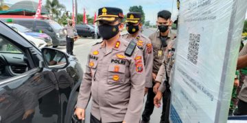 Pengamanan Lilin Toba 2021, Polres Langkat Gelar Simulasi Pelaksanaan Pos