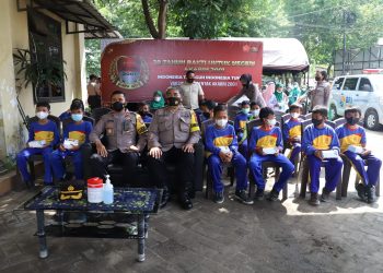 Polres Mojokerto Laksanakan Vaksinasi Serentak Sukseskan Bhakti Sosial AKABRI 2001