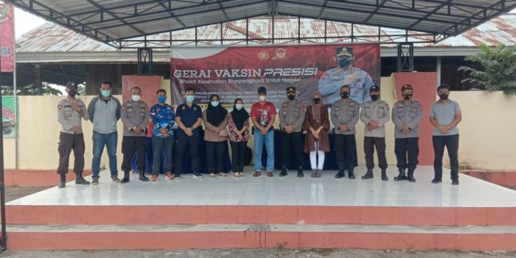 Polres Paser Gelar Gerai Vaksin Presisi TNI–Polri di Paser Belengkong