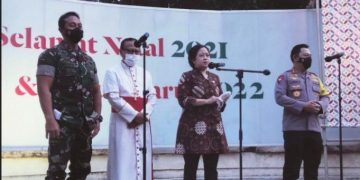 Sambangi Gereja Katedral Jakarta, Kapolri dan Panglima TNI Cek Pelaksanaan Prokes Ibadah Natal 2021