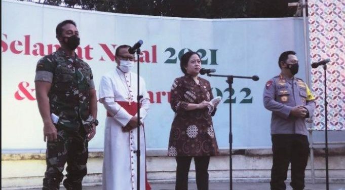 Sambangi Gereja Katedral Jakarta, Kapolri dan Panglima TNI Cek Pelaksanaan Prokes Ibadah Natal 2021