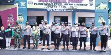 Tim Divpropam Mabes Polri Tinjau Pos Pam Nataru di Situbondo