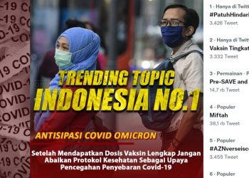 Netizen Dukung Vaksin Tingkatkan Kekebalan, Trending No.1 Twitter.