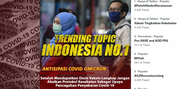 Netizen Dukung Vaksin Tingkatkan Kekebalan, Trending No.1 Twitter.
