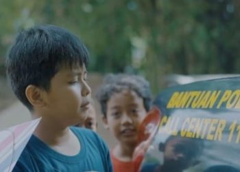 HUT Bhayangkara Ke-76, Polsek Cikancung luncurkan film Layanan Tjap 110
