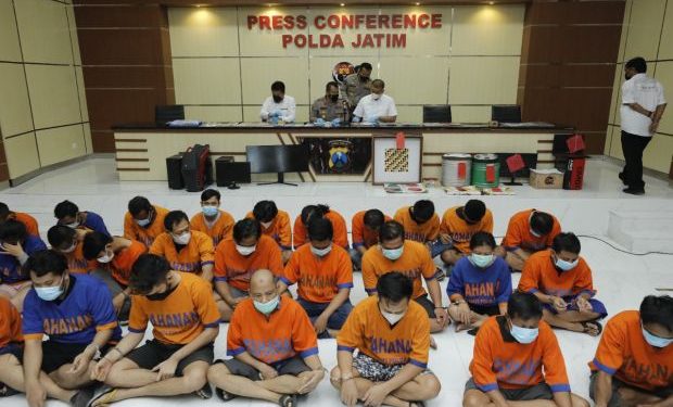 327 kasus perjudian berhasil di ungkap Polda Jatim