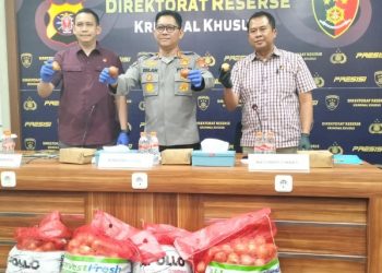 Ditreskrimsus Polda Kalteng Tangkap Pengangkut 8,4 Ton Bawang Bombai Ilegal
