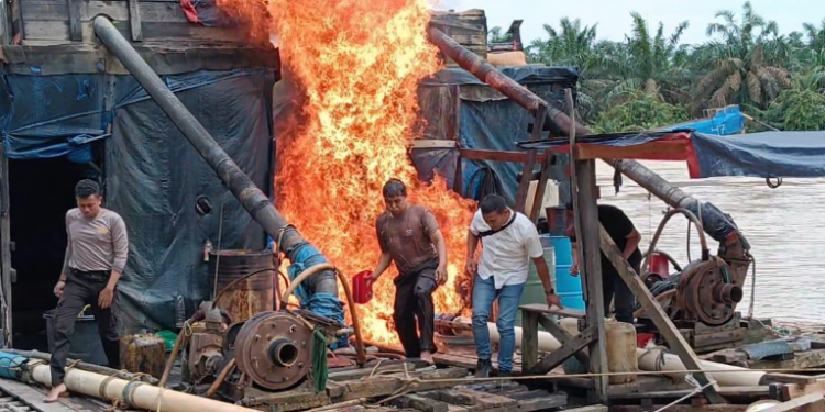 penindakan terhadap Penambangan Tanpa Izin di Kabupaten Kuantan Singingi
