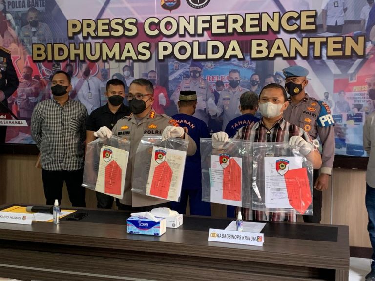Ditreskrimum Polda Banten Amankan Dua Pelaku Mafia Tanah di Pandeglang