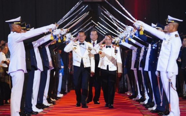 Kapolri Bersama Panglima Hadiri Penganugerahan Soedirman Awards 2023