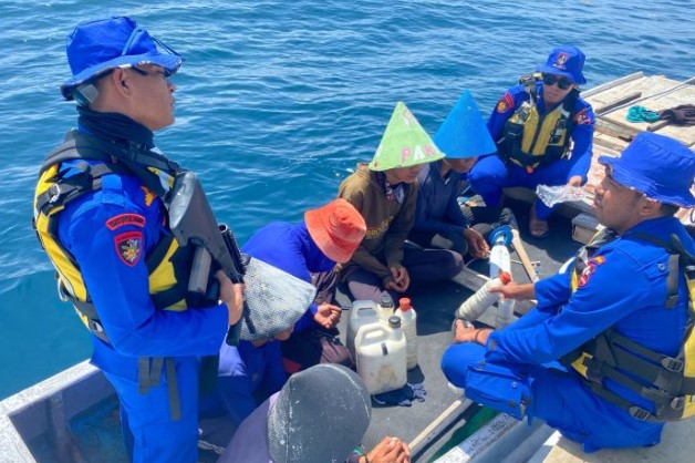 Korpolairud Polda Sulsel Amankan Nelayan Pengguna Bom Ikan di Pangkep