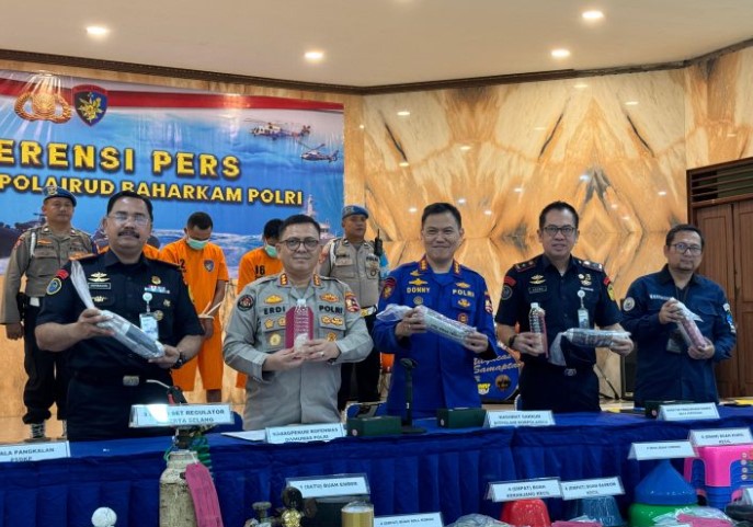 Operasi Penggagalan Penyelundupan Bibit Lobster Senilai 19 Miliar Oleh Polri dan KKP Terungkap di Bogor